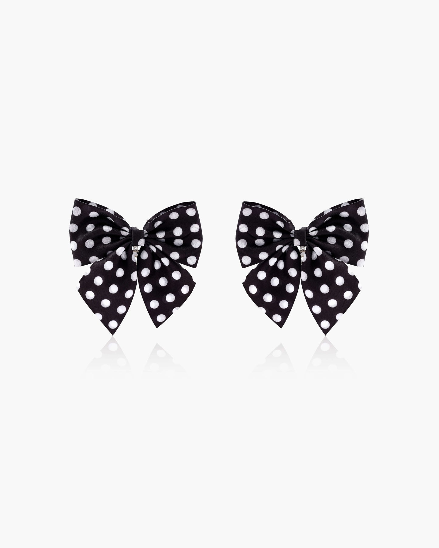 Polka Dot Bow Earrings