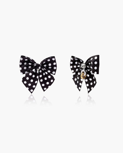 Polka Dot Bow Earrings