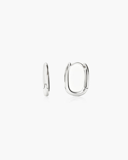 Silver Link Earrings