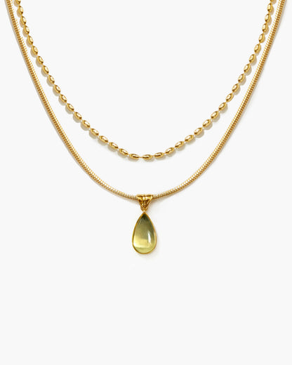 Waterdrop Necklace in Marine Blue
