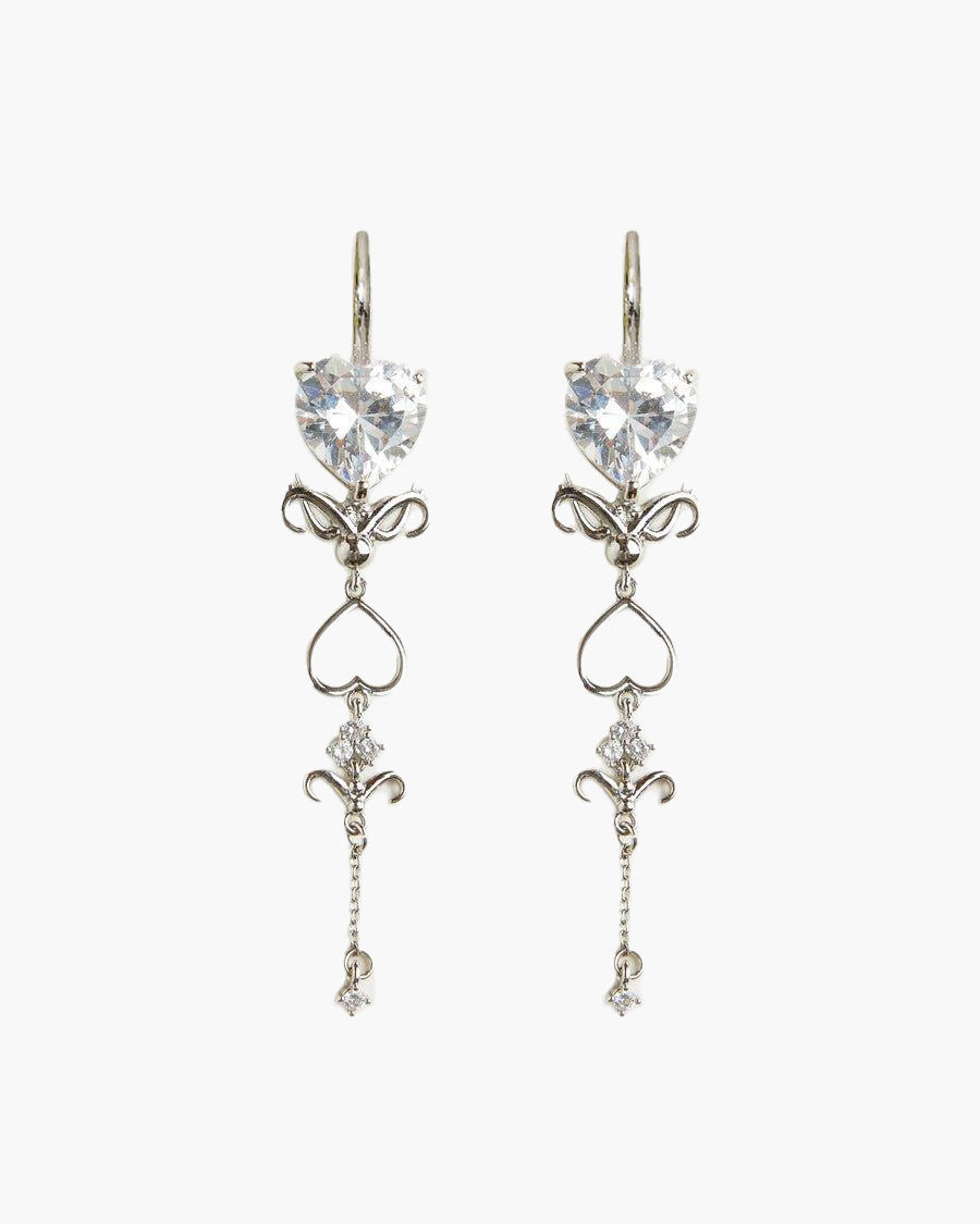 Silver Dripping Earrings