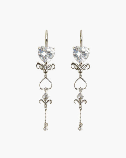 Silver Dripping Earrings