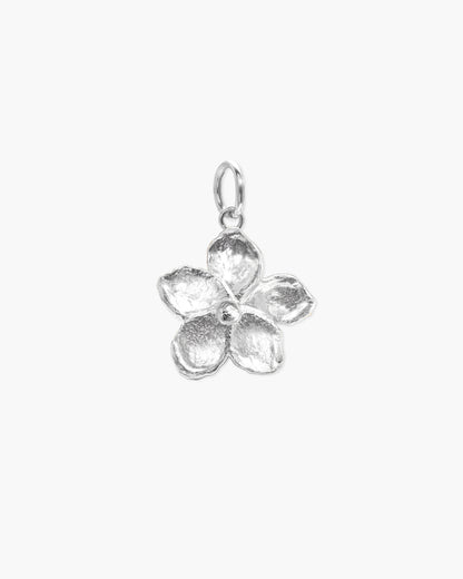 Textured Floral Pendant in Gold