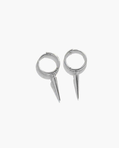 Spike Earrings in Silver