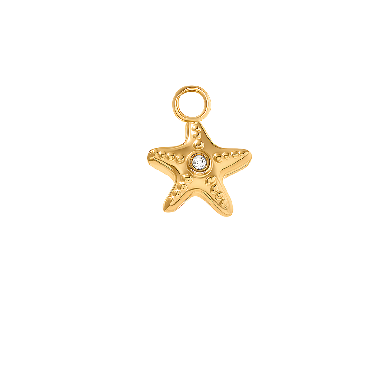 Written In The Sand Starfish Charm (Gold)