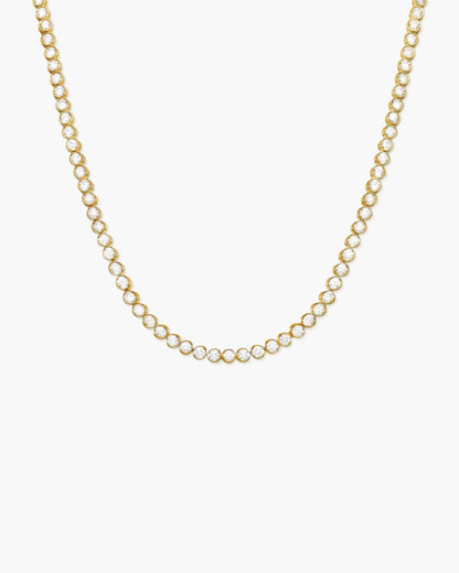 Tennis Necklace in Gold