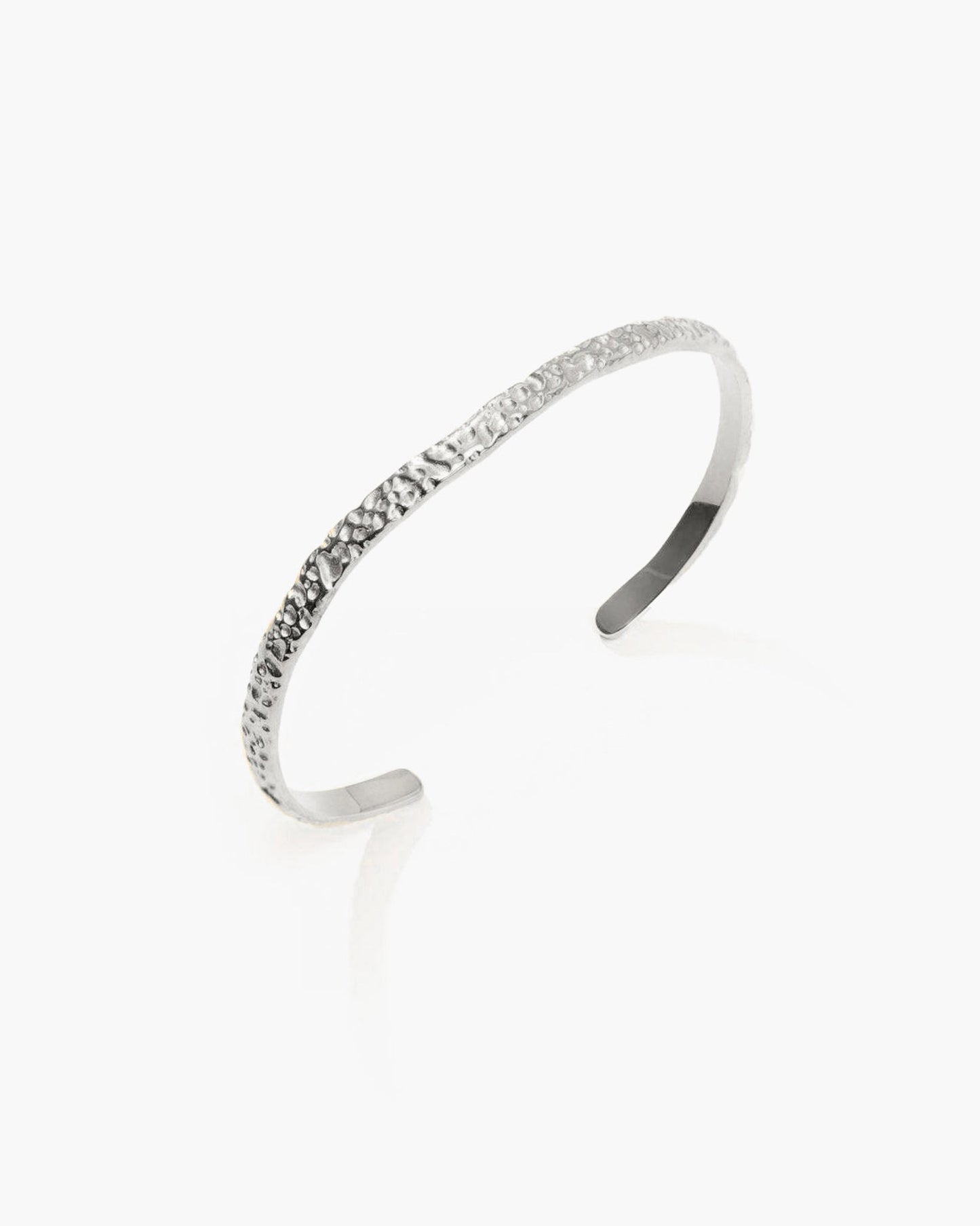 Silver Textured Bangle