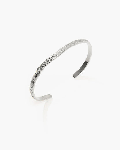 Silver Textured Bangle