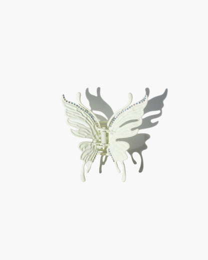 White Butterfly Hair Claw